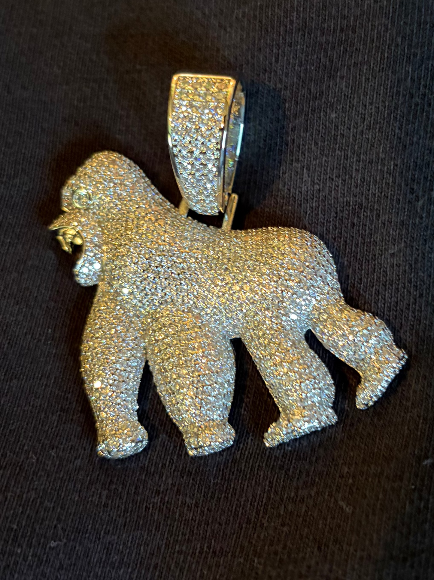 MOISSANITE GORILLA PENDANT