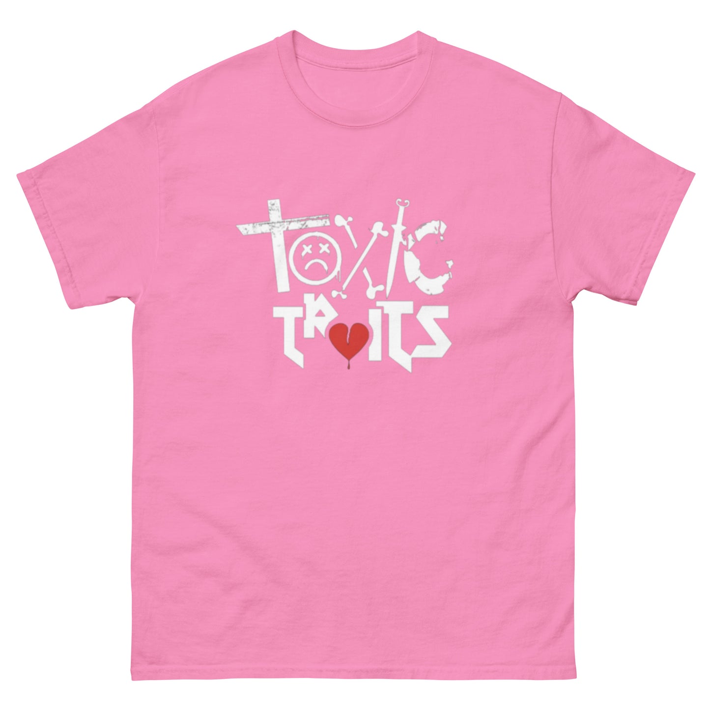 Toxic traits white lettered classic tee