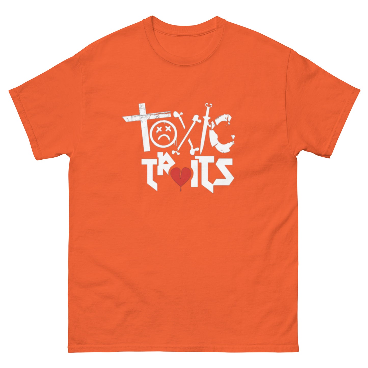 Toxic traits white lettered classic tee